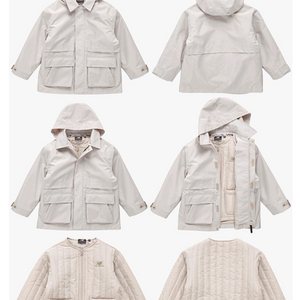 뉴발란스키즈 디테처블 2IN1 바람막이 + 경량패딩점퍼 이미지