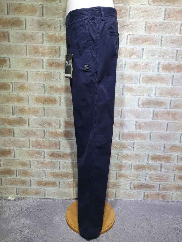 택부착 새상품 버버리런던 정품 네이비코튼 치노팬츠38 이미지