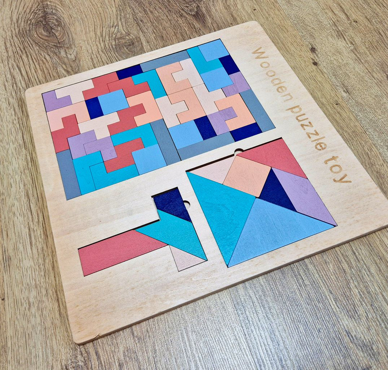 칠교놀이 테트리스 유아 퍼즐 장난감 이미지