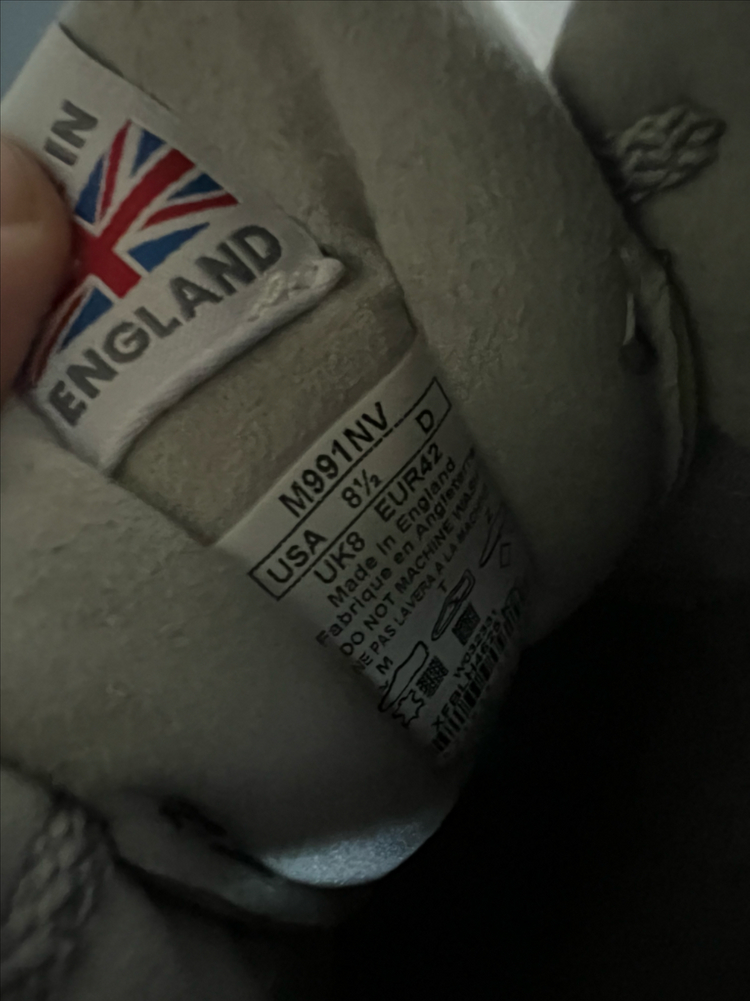 뉴발란스 991 메이드 인 UK 네이비 265 이미지