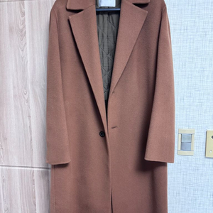 타임(TIME) 남성 캐시미어 코트 브라운색상 48사이즈(100) 팝니다. 이미지