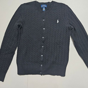 폴로 걸즈 케이블 코튼 가디건 xl 판매합니다. 이미지