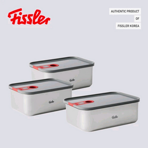 휘슬러 시그니처 스텐 밀폐용기 3pcs (SSM) 새제품 이미지