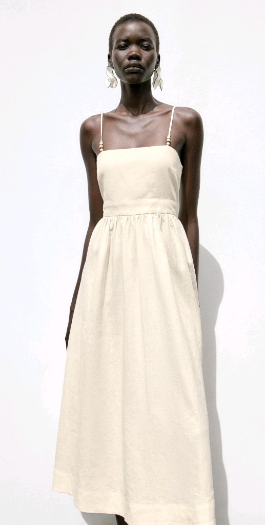 자라 린넨 롱 원피스 휴가 휴양지 여신 원피스자라 린넨 롱 원피스 S사이즈 이미지