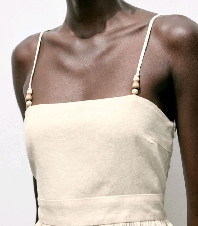 자라 린넨 롱 원피스 휴가 휴양지 여신 원피스자라 린넨 롱 원피스 S사이즈 이미지