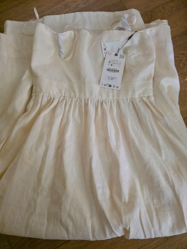 자라 린넨 롱 원피스 휴가 휴양지 여신 원피스자라 린넨 롱 원피스 S사이즈 이미지