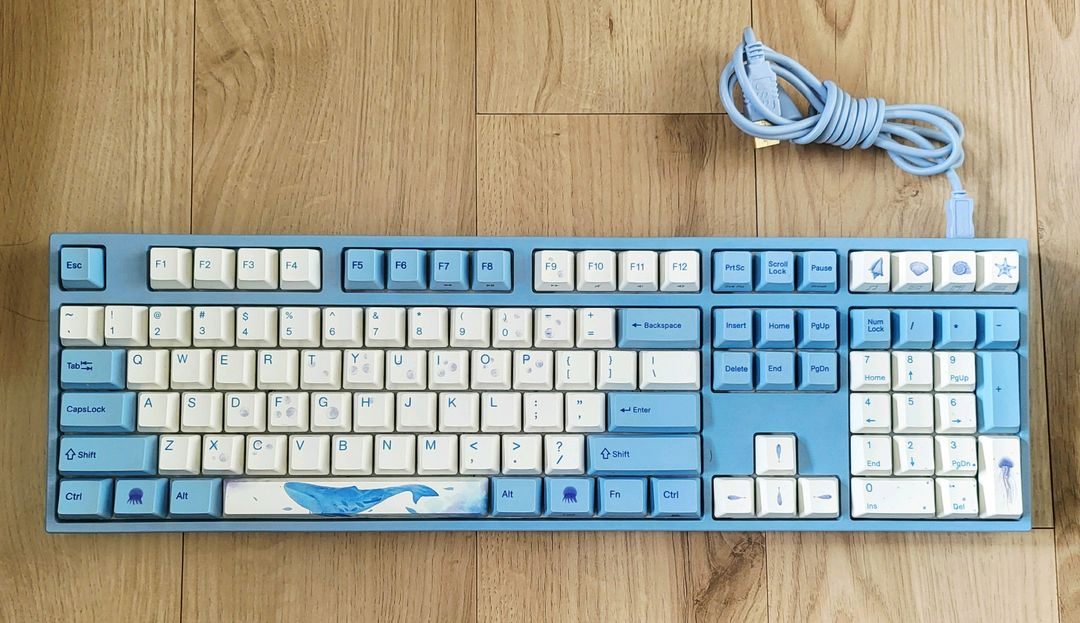 VARMILO VA108M V2 SEA MELODY PBT 염료승화 고래 한글 (저소음 적축)키보드 팝니다 이미지