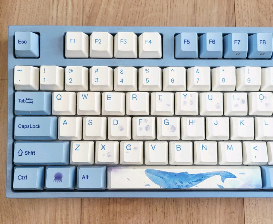 VARMILO VA108M V2 SEA MELODY PBT 염료승화 고래 한글 (저소음 적축)키보드 팝니다 이미지