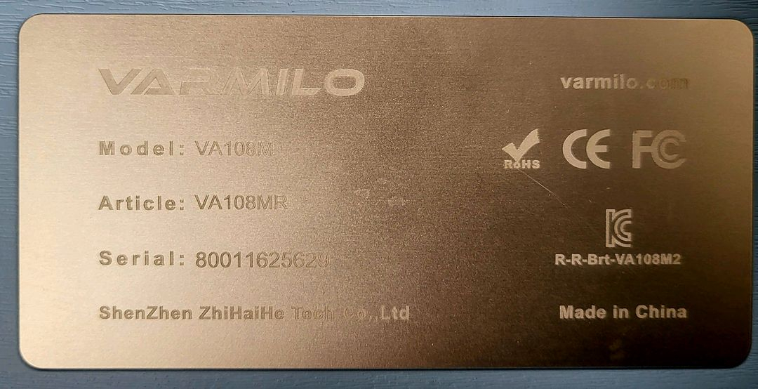 VARMILO VA108M V2 SEA MELODY PBT 염료승화 고래 한글 (저소음 적축)키보드 팝니다 이미지