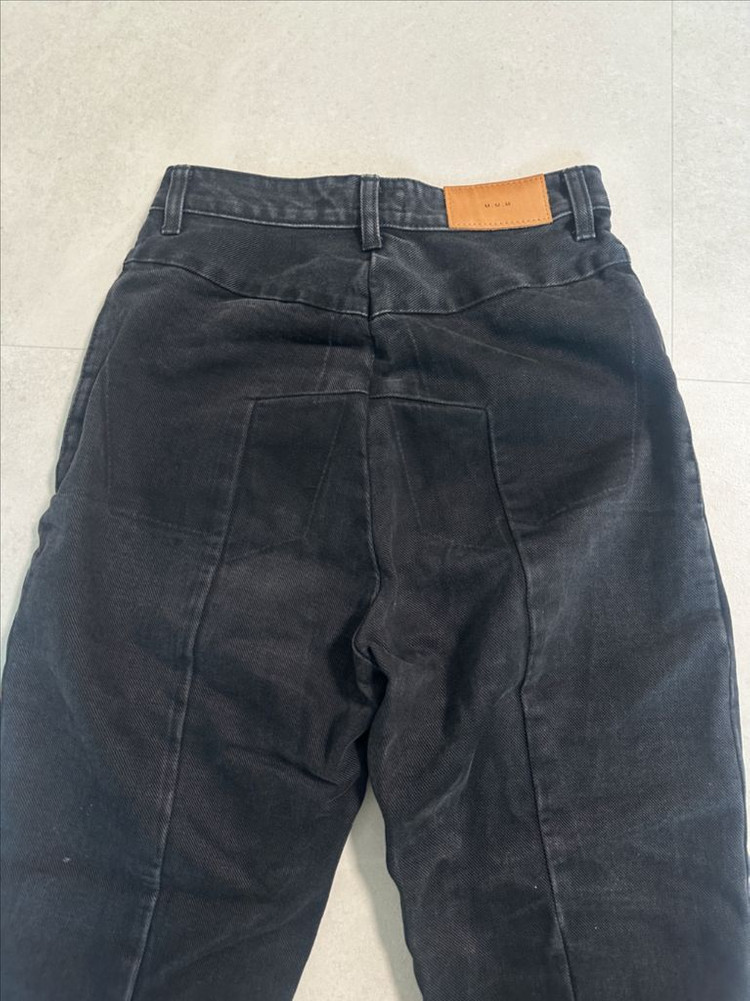 매니모어몽 10부 언밸런스 데님 (흑청 / S사이즈) 이미지