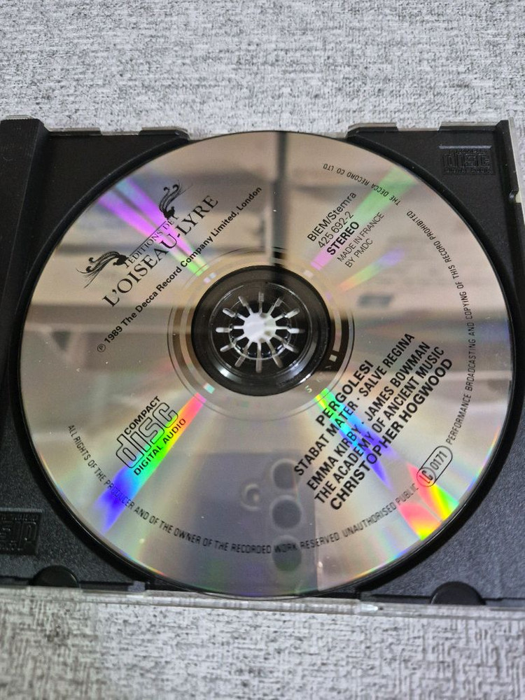 페르골레시 Stabat Mater 바로크 클래식 Emma Kirkby 고음질 독일제 CD 이미지