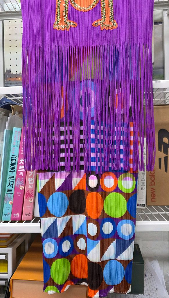 플리츠플리즈 이세이미야케 롱원피스 드레스 55~66 3사이즈 핸드스탠드 여름 나시원피스 WM52 이미지