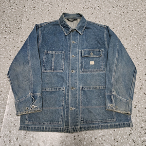 90s DKNY 빈티지 데님 쵸어 코트 105 팝니다/데님자켓 청자켓 청카바 워크웨어 칼하트 이미지
