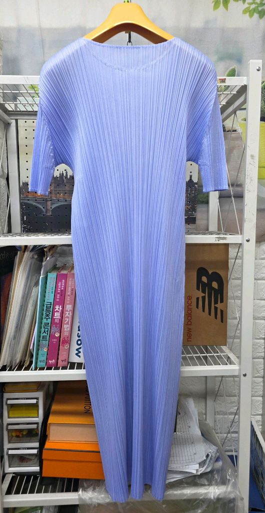 플리츠플리즈 이세이미야케 원피스 55~66 3사이즈 드레스 가디건 팬츠 3피스세트 WM51 이미지