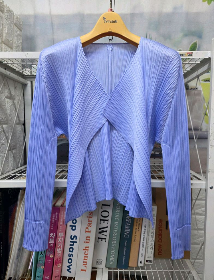 플리츠플리즈 이세이미야케 원피스 55~66 3사이즈 드레스 가디건 팬츠 3피스세트 WM51 이미지