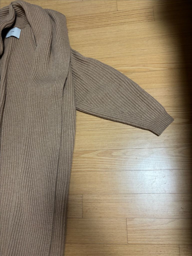 엘보른 와이드숄 니트가디건 캐시미어 이미지