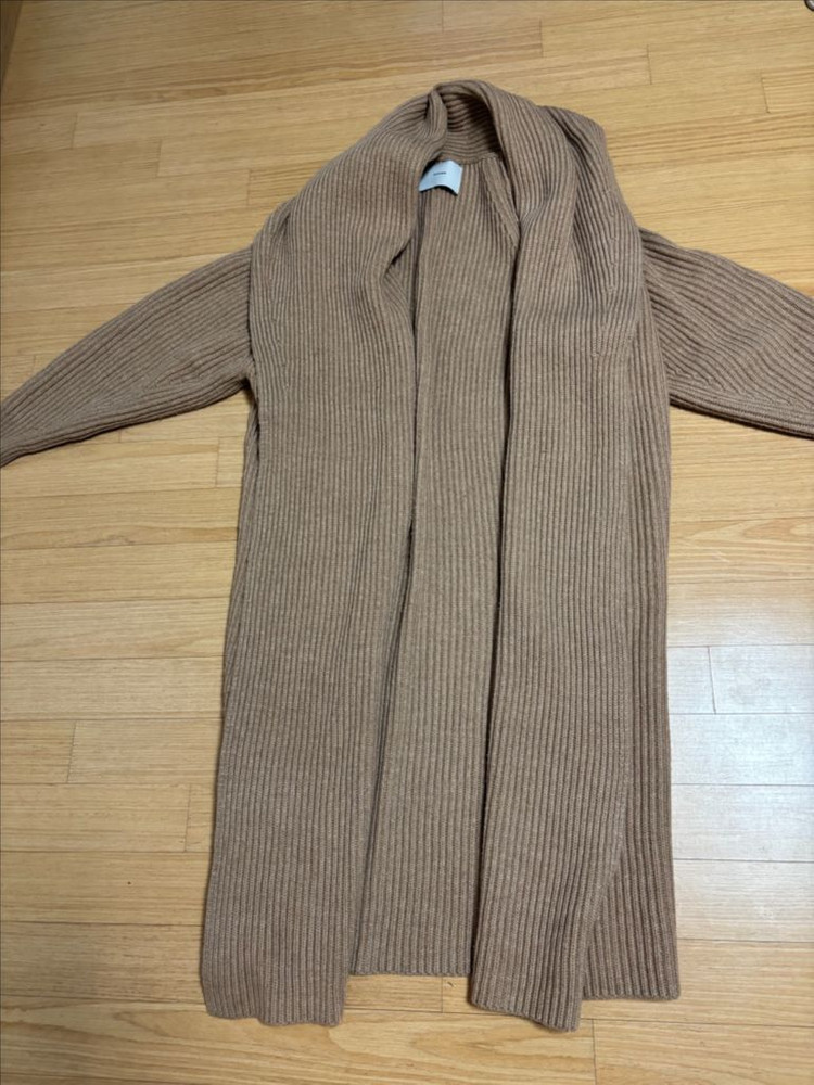 엘보른 와이드숄 니트가디건 캐시미어 이미지