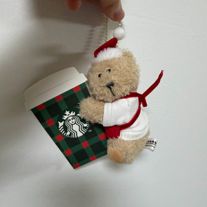 스타벅스 베어리스타 메세지카드 크리스마스 오너먼트 키링 이미지