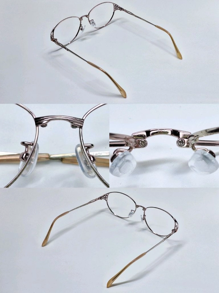 00s 일본 빈티지/ T415 보석 힌지 장식 티타늄 안경테53mm/여성안경 일제 수입 패션 클래식 y2k 아이웨어 이미지