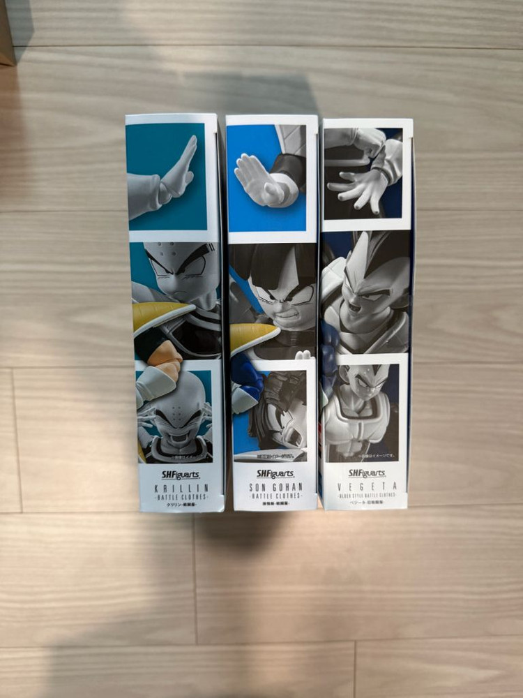 shf 드래곤볼 전투복 크리링 손오반 베지터 판매 이미지