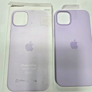 맥세이프 아이폰 14 플러스 애플정품 케이스 (라벤더, 다크 그린) 새상품 이미지