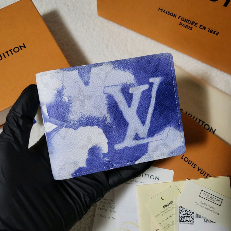 [한정판/새상품] 루이비통 워터컬러 멀티플 반지갑 이미지