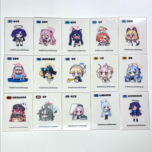 블루아카이브 띠부씰 GS25 콜라보 포토카드 콜렉터 이미지