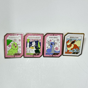 포켓몬스터 이삭 토스트 뱃지 포켓몬 미뇽 치코리타 부스터 창파나이트 콜라보 이미지