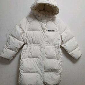 (인기굿)디스커버리 키즈 여아 롱패딩 구스다운점퍼 아이보리 사이즈 130 이미지