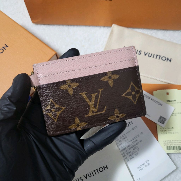 [영수증/풀구성] 루이비통 모노그램 LV 참 카드홀더 카드지갑 이미지