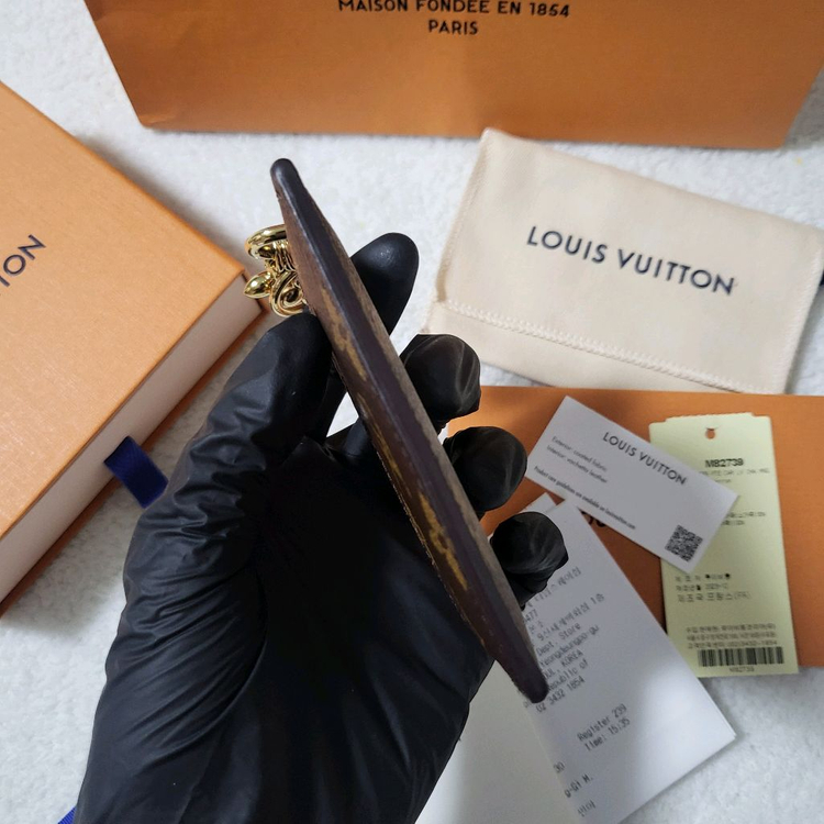 [영수증/풀구성] 루이비통 모노그램 LV 참 카드홀더 카드지갑 이미지