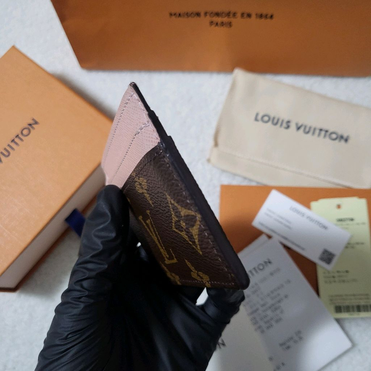 [영수증/풀구성] 루이비통 모노그램 LV 참 카드홀더 카드지갑 이미지