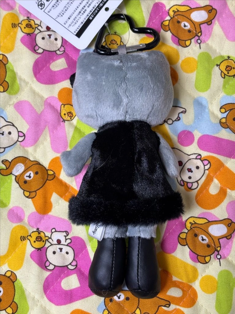 블랙엔젤 헬로키티 롱다리 인형키링 [일본정품 새상품] 이미지