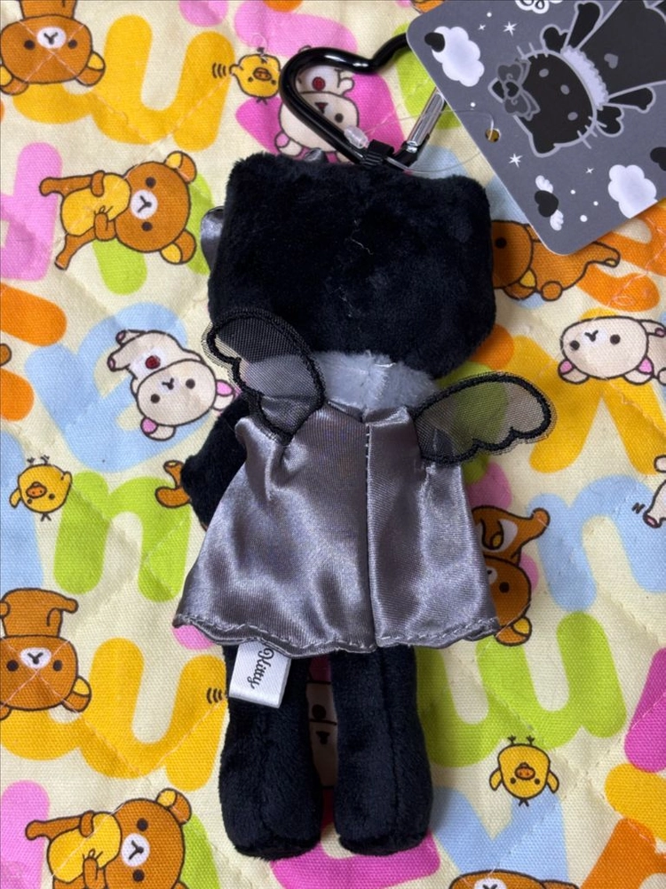 블랙엔젤 헬로키티 롱다리 인형키링 [일본정품 새상품] 이미지