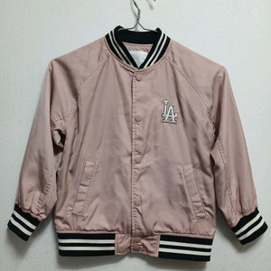 mlb 키즈 LA 핑크색 야구 점퍼 자켓 사이즈 120 이미지
