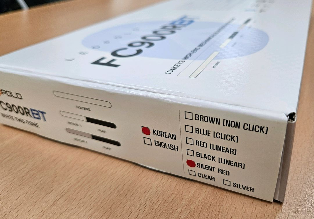 레오폴드 FC900rbt 유/무선 풀배열 저소음적축 키보드 판매 이미지