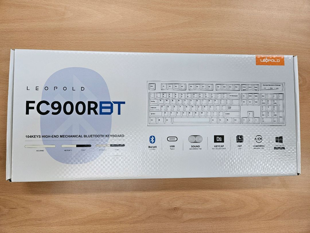 레오폴드 FC900rbt 유/무선 풀배열 저소음적축 키보드 판매 이미지