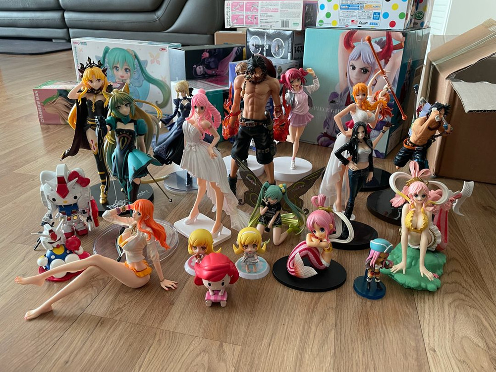 카드캡터 사쿠라, 에반게리온, 원피스 등 피규어 팝니다. 이미지