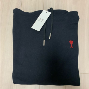 아미 스몰 로고 후드티 블랙 XL 새상품 이미지