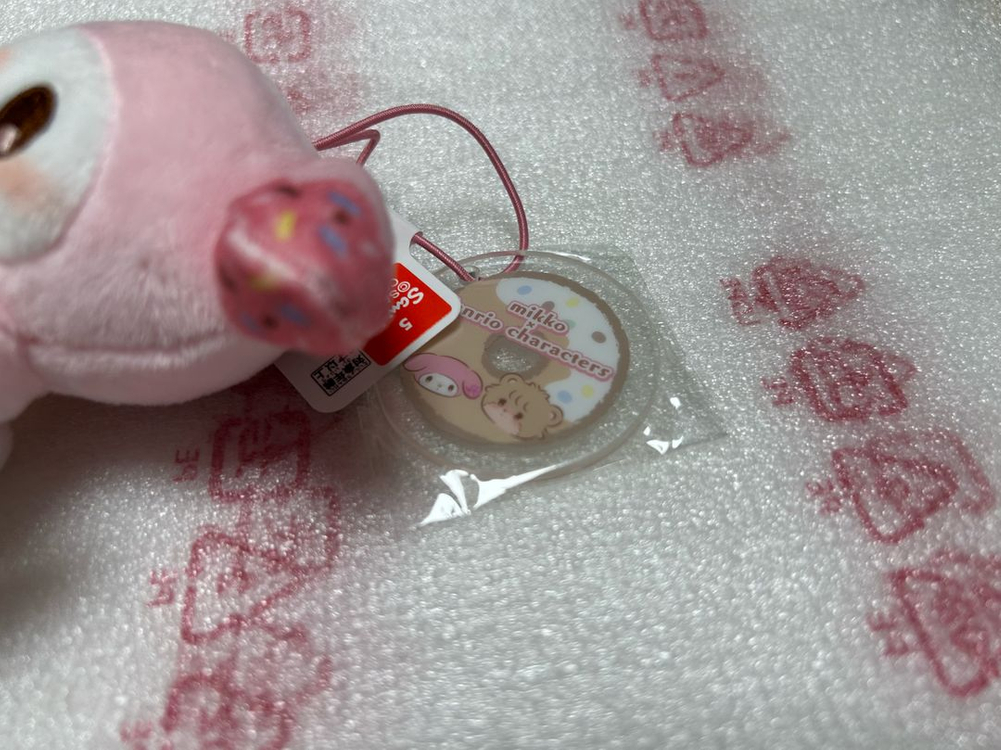 미코 산리오 콜라보 도넛 키링인형 마이멜로디 마멜 이미지