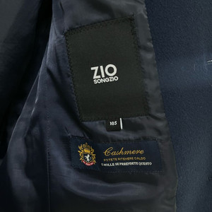 (105) 지오송지오 남성 캐시미어 싱글 코트 네이비 이미지