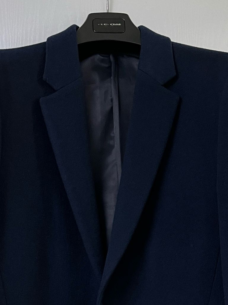 (105) 지오송지오 남성 캐시미어 싱글 코트 네이비 이미지