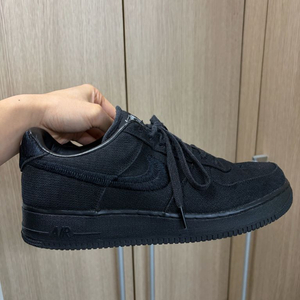 나이키 x 스투시 에어포스 1 로우 블랙 285 이미지