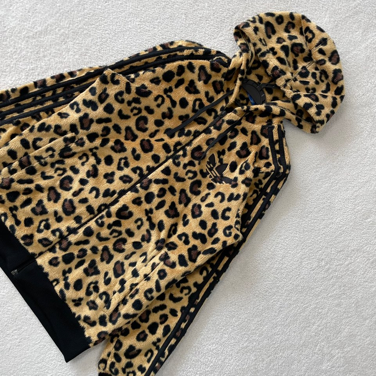 100 아디다스 레오파이드 빅로고 후드집업 자켓 쉐르파 대장 이미지