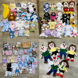 짱오락실 중형인형 가방고리인형 소형인형 인형뽑기 판매 이미지