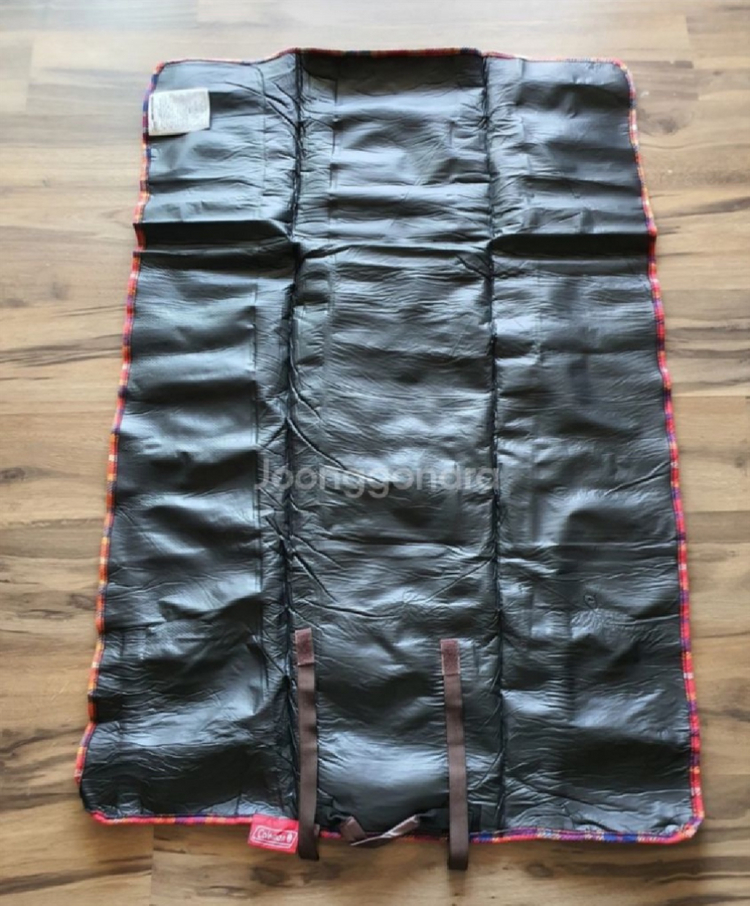 콜맨 재팬 빈티지 플란넬 레드 레저시트 와이드 사이즈 캠핑매트 이미지