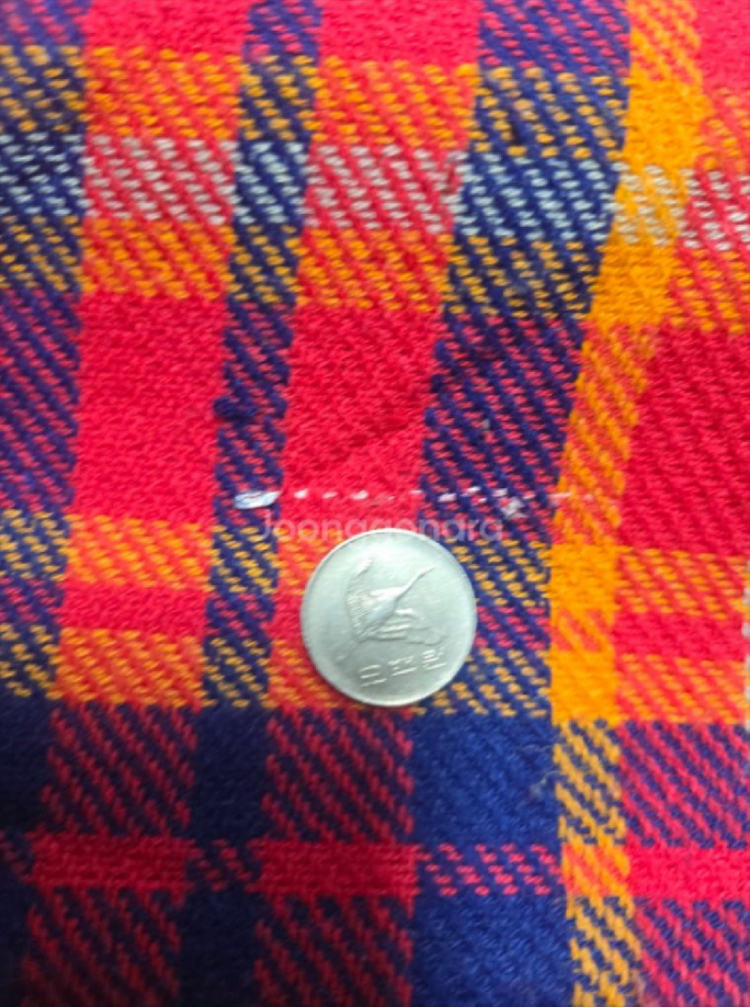 콜맨 재팬 빈티지 플란넬 레드 레저시트 와이드 사이즈 캠핑매트 이미지