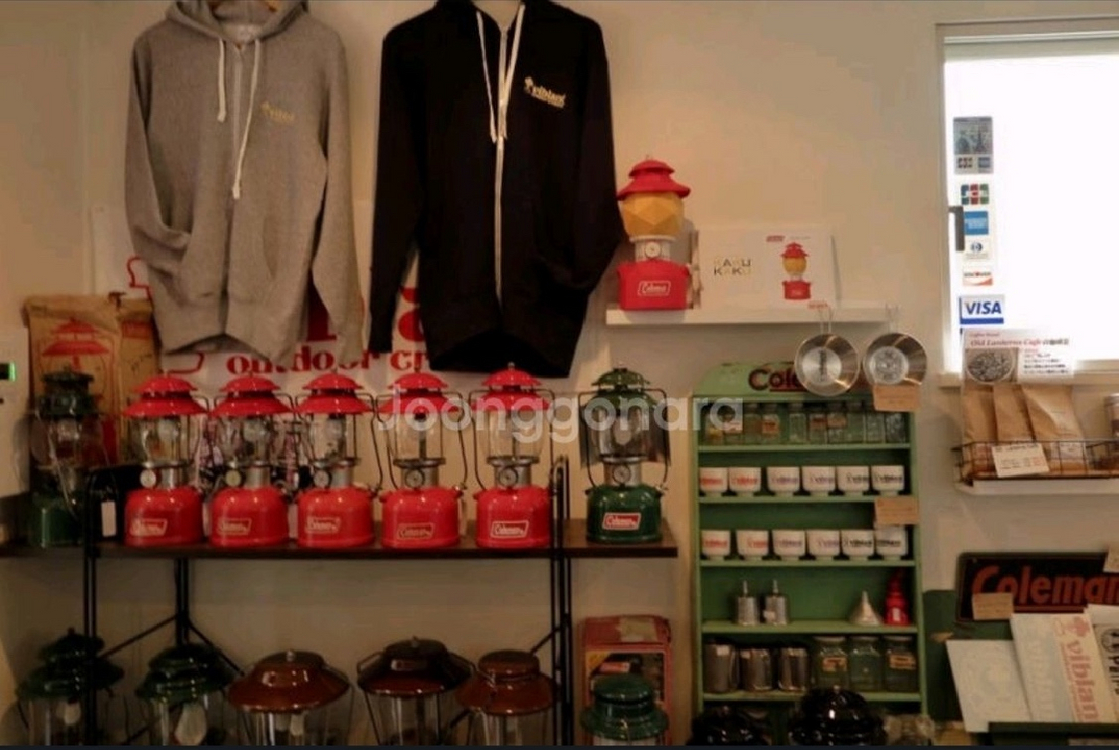 콜맨 재팬 빈티지 플란넬 레드 레저시트 와이드 사이즈 캠핑매트 이미지