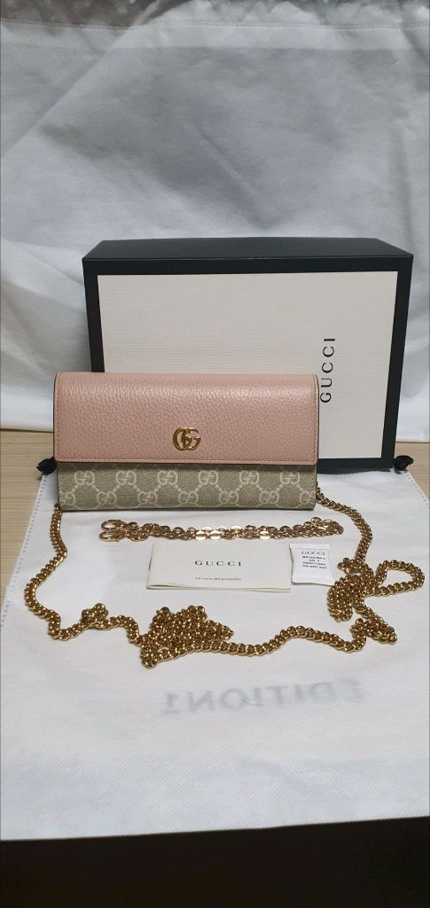 구찌 마몬트 크로스백 장지갑 새상품급 정품(감정O)구찌프라다루이비통디올고야드샤넬셀린느보테가생로랑발렌시아가버버리가방 이미지