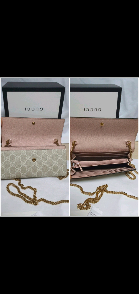 구찌 마몬트 크로스백 장지갑 새상품급 정품(감정O)구찌프라다루이비통디올고야드샤넬셀린느보테가생로랑발렌시아가버버리가방 이미지